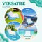 4E's Novelty 2 Person Inflatable Pool Recliner with Cup Holders – Reclining Pool Lounge Chair for Pool & Lake Relaxation